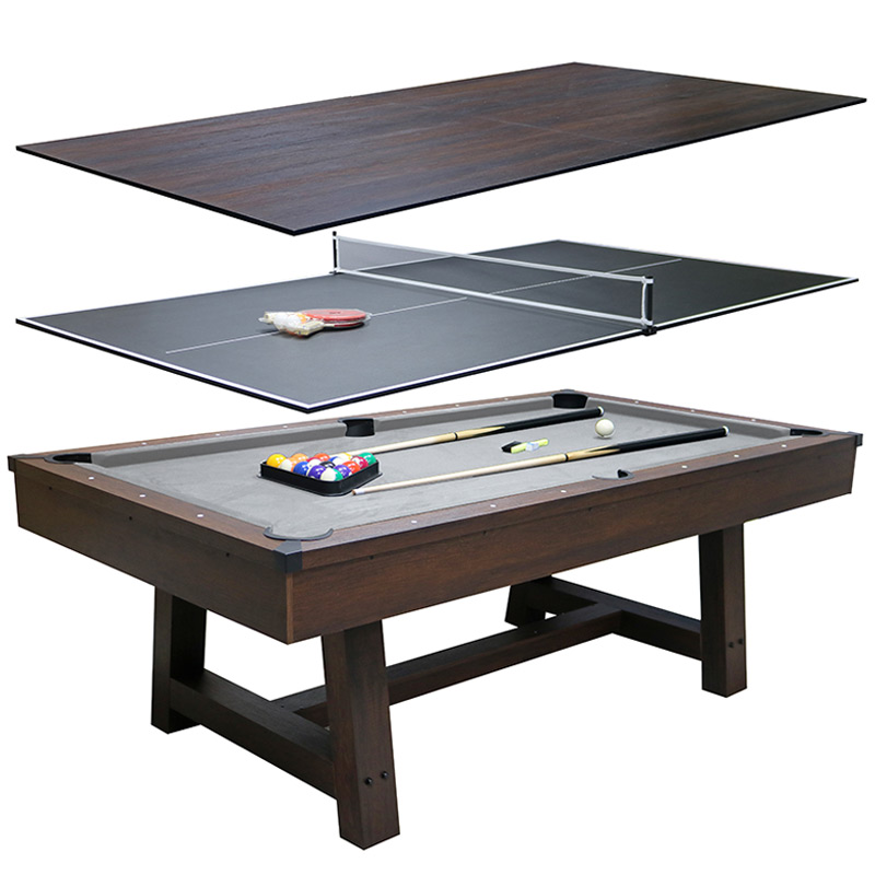 Air King Deluxe 7ft Pool Table with Dinning Top and Table Tennis