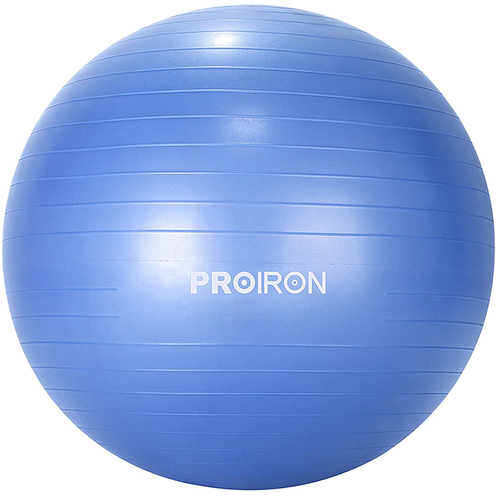 PROIRON 55cm Anti-Burst Blue Swiss Yoga Exercise Ball