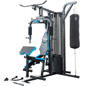 BodyTrain HG-480 - 3 Station Home Multi Gym with Punch bag