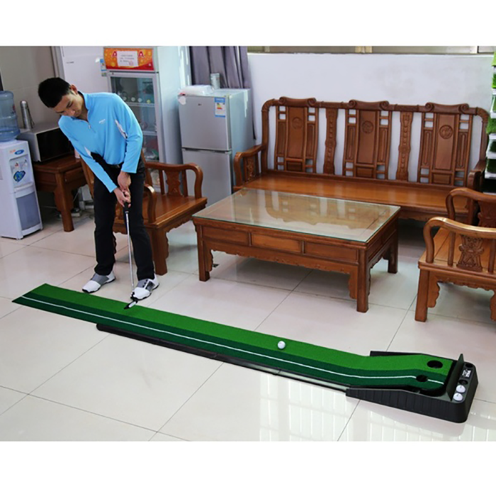 Hillman PGM 3m Golf Putting Trainer with Auto Ball Return
