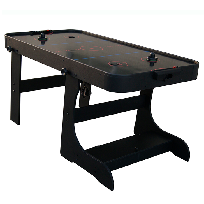 Black 6ft Foldable Air Hockey Table