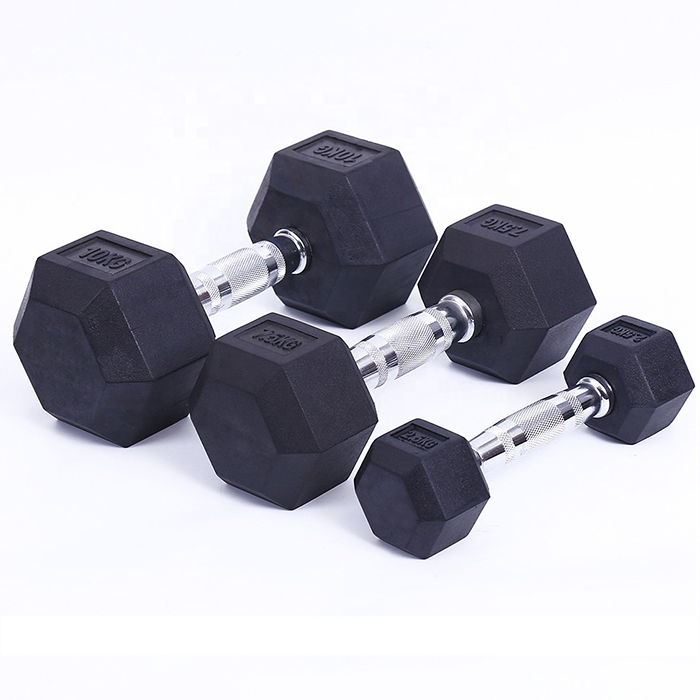 Ironman Rubber Coated Hex 12.5kg Dumbbell Pair