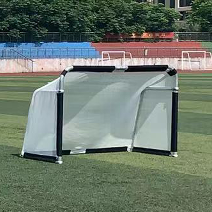 Hillman 4ft x 2.5ft Aluminium Folding Football Goal -2 Pack