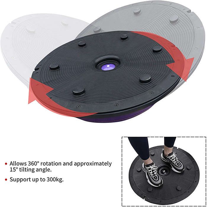 PROIRON Balance Trainer Black with Resistance Bands & Pump