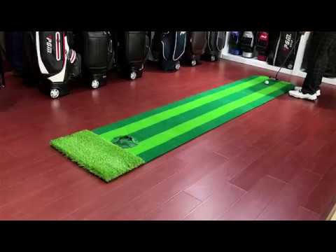 Hillman PGM Portable Artificial Turf Golf Putting Green with Putting Cup - Image 2