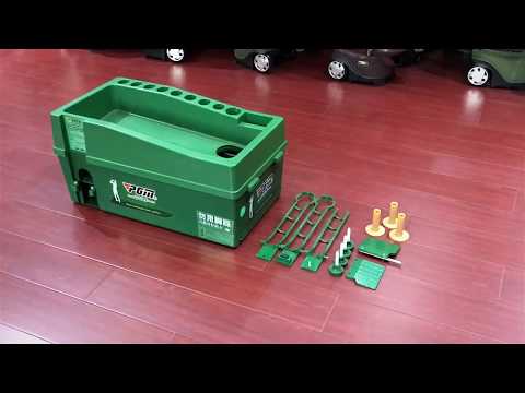 Hillman PGM Semi-Automatic Golf Ball Dispenser and Artificial Turf Large Practice Mat with Rubber Tee Package - Image 10