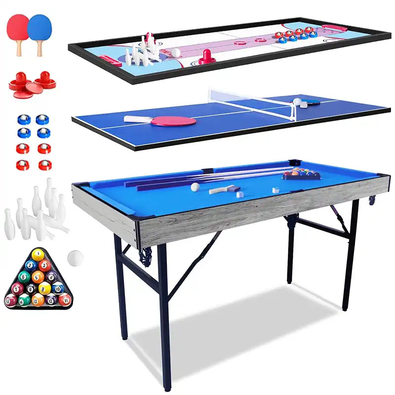 Walker & Simpson 4.5ft 5in1 Multi-Games Table with Folding Legs