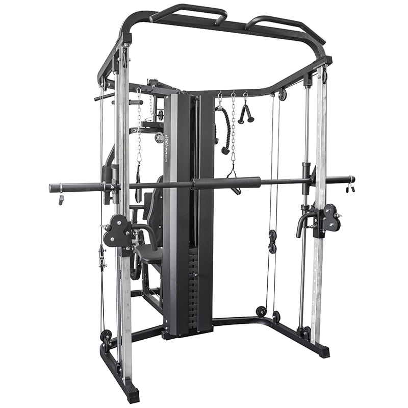 IronMan Deluxe Home Multi Gym with Smith Machine and Cables - 65kg Weight Stack