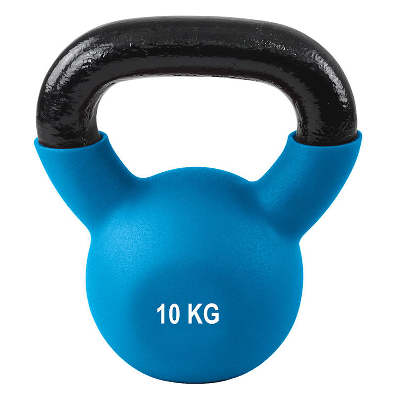 IronMan 10 Coated Kettlebells & Two-Tier Kettlebell Storage Rack Set|4kg – 32kg Neoprene Coated Kettlebells