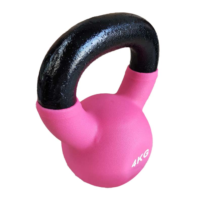 IronMan 4-24kg Kettlebell Set & Three-Tier Kettlebell Storage Rack | Eight Neoprene Coated Kettlebells