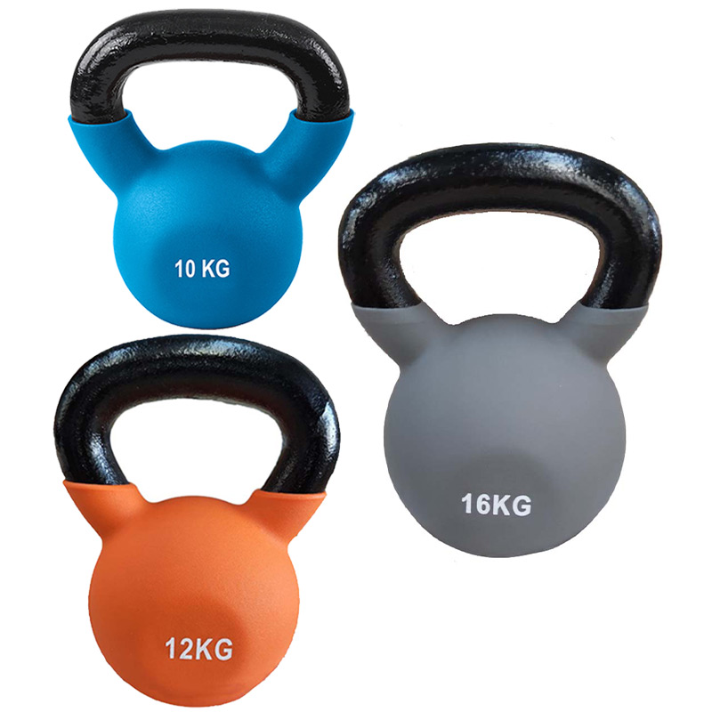 Ironman Cast Iron Coated Kettlebell Set (10kg 12kg 16kg)