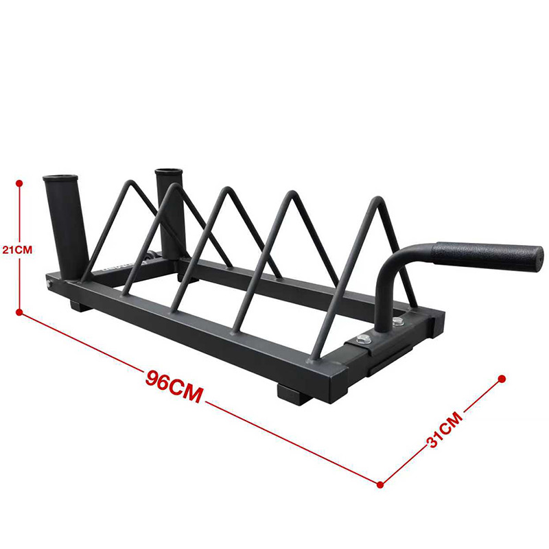 IronMan Horizontal Weight Plate Rack with Wheels