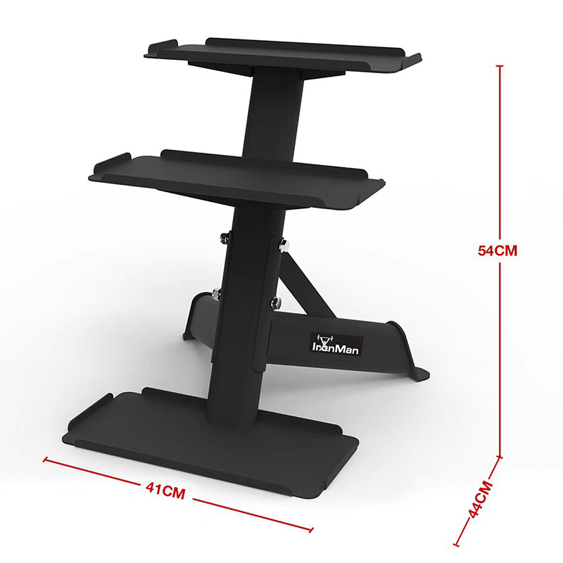 IronMan 4-16kg Kettlebell Set & Three-Tier Kettlebell Storage Rack | Eight Neoprene Coated Kettlebells