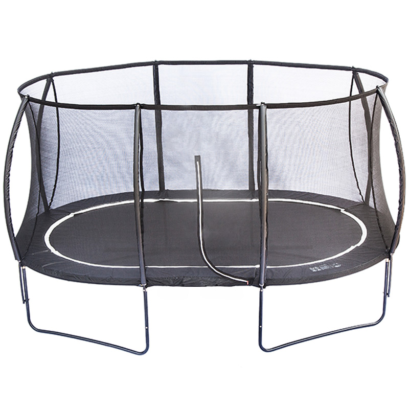 7x10ft Oval Trampoline With Safety Enclosure