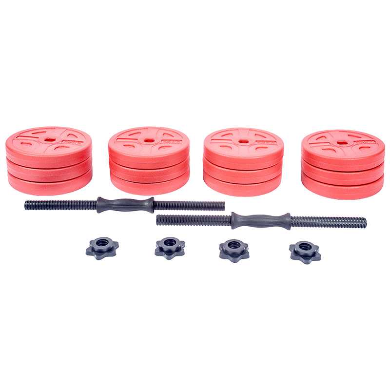 BodyTrain Foldable Adjustable Weight Bench & 32kg Dumbbell Set