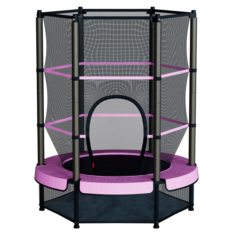 55" Kids Trampoline with Safety Net Blue – Indoor & Outdoor Use Mini Trampoline for Children