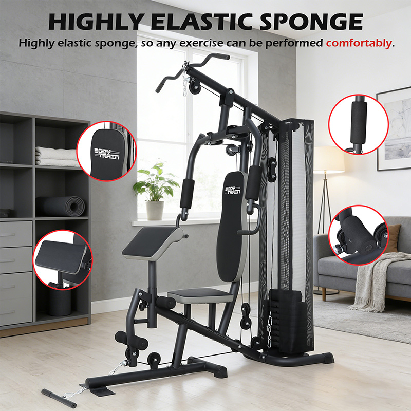 BodyTrain ES-422 Single Station Home Multi Gym 45kg Weight Stack