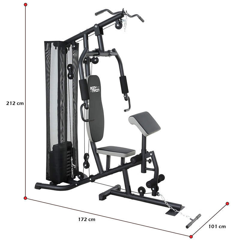 BodyTrain ES-422 Single Station Home Multi Gym 45kg Weight Stack