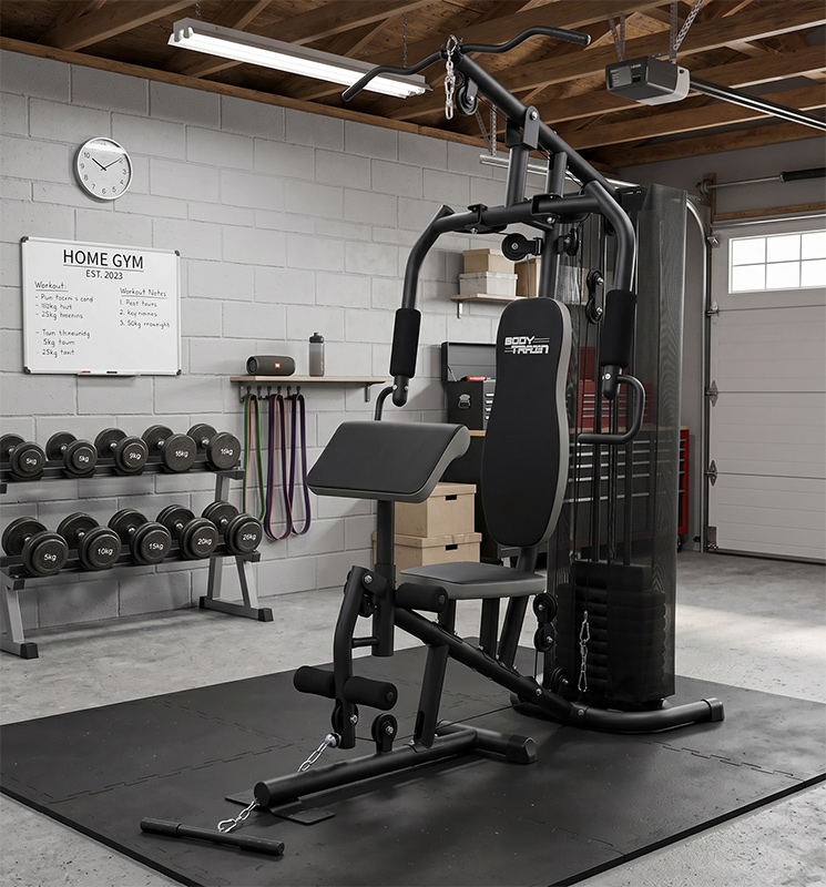 BodyTrain ES-422 Single Station Home Multi Gym 65kg Weight Stack