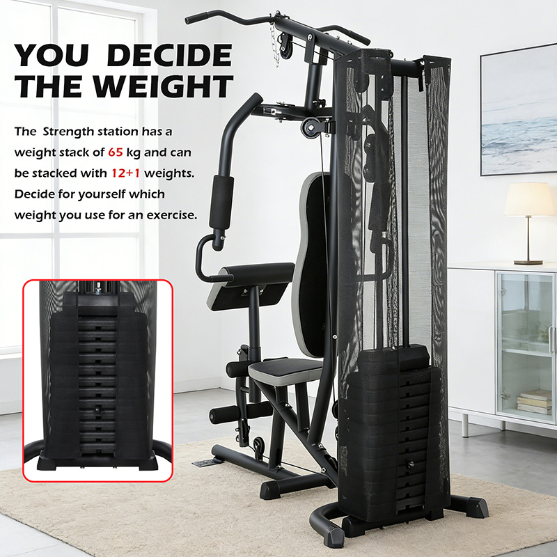BodyTrain ES-422 Single Station Home Multi Gym 65kg Weight Stack