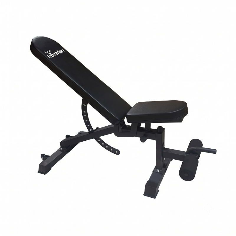 Ironman Professional Weight Training Bench & 24kg Adjustable Dumbbell Pair Set