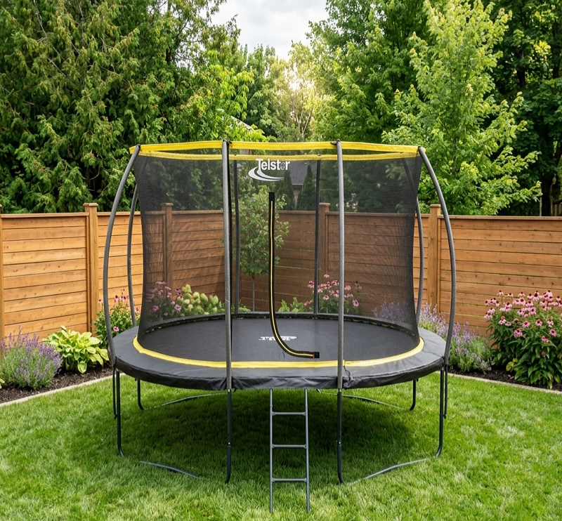 Big Foot Orbit 7x10ft Oval Trampoline With Safety Enclosure Free Ladder Cover & Anchor Kit - Image 9