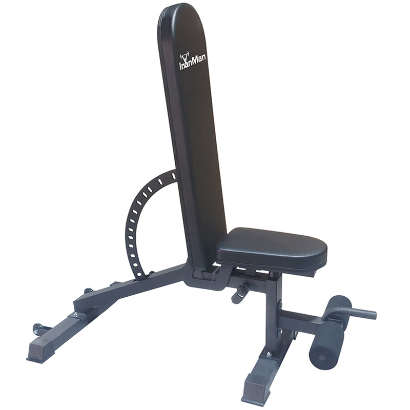 Ironman Professional Weight Training Bench & 24kg Adjustable Dumbbell Pair Set