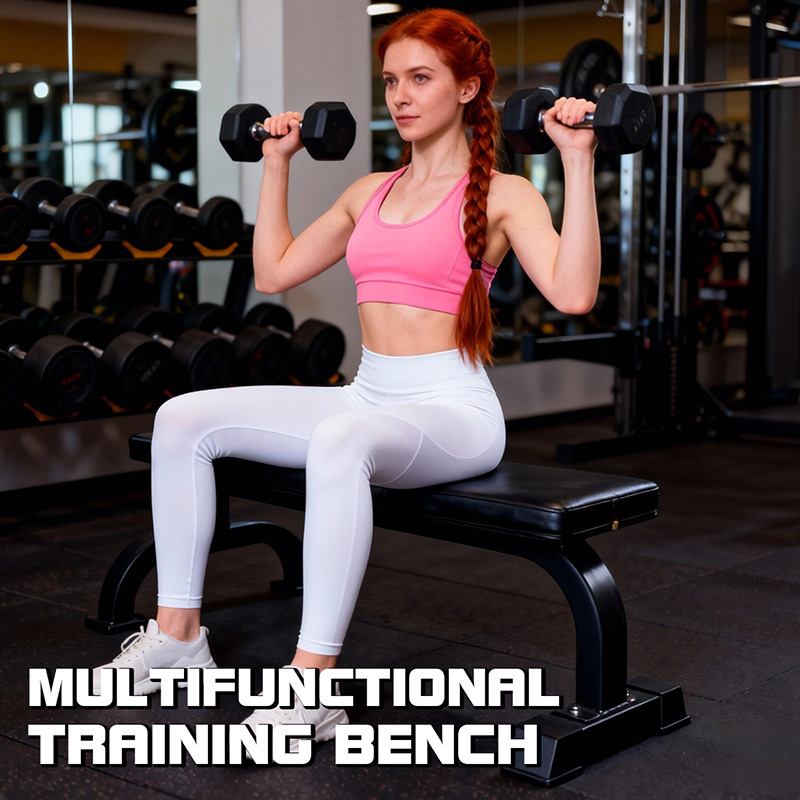 IronMan Flat Weight Training Bench & 24kg Adjustable Dumbbell Pair Set