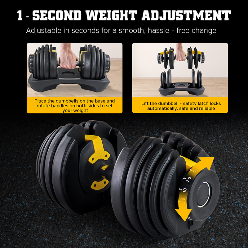 Ironman Professional Weight Training Bench & 24kg Adjustable Dumbbell Pair Set