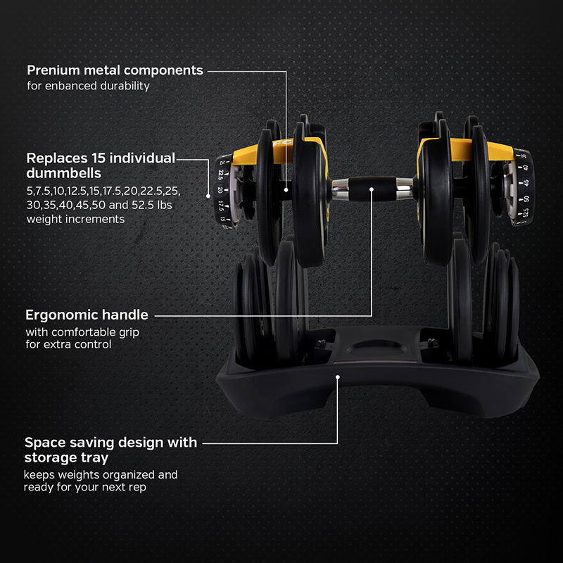 Ironman Professional Weight Training Bench & 24kg Adjustable Dumbbell Pair Set
