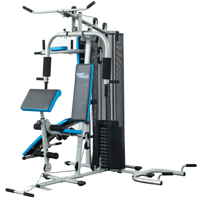 Image of BodyTrain HG470 - 3 Station Home Multi Gym with 66kg Weight Stack