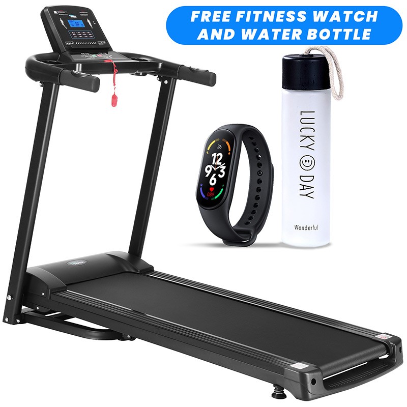 Image of BodyTrain A7 Jet GT Folding Motorised Treadmill Free Fitness Watch & Water Bottl