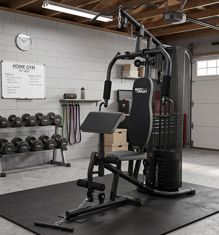 Image of BodyTrain ES-422 Single Station Home Multi Gym 45kg Weight Stack