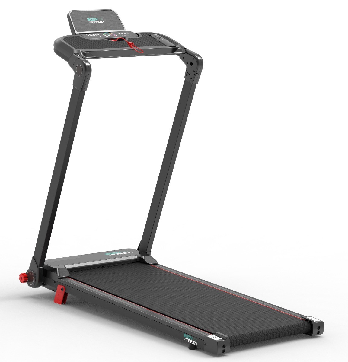 Image of Body Train 2-in-1 Folding Bluetooth Treadmill with Removable Laptop Desk