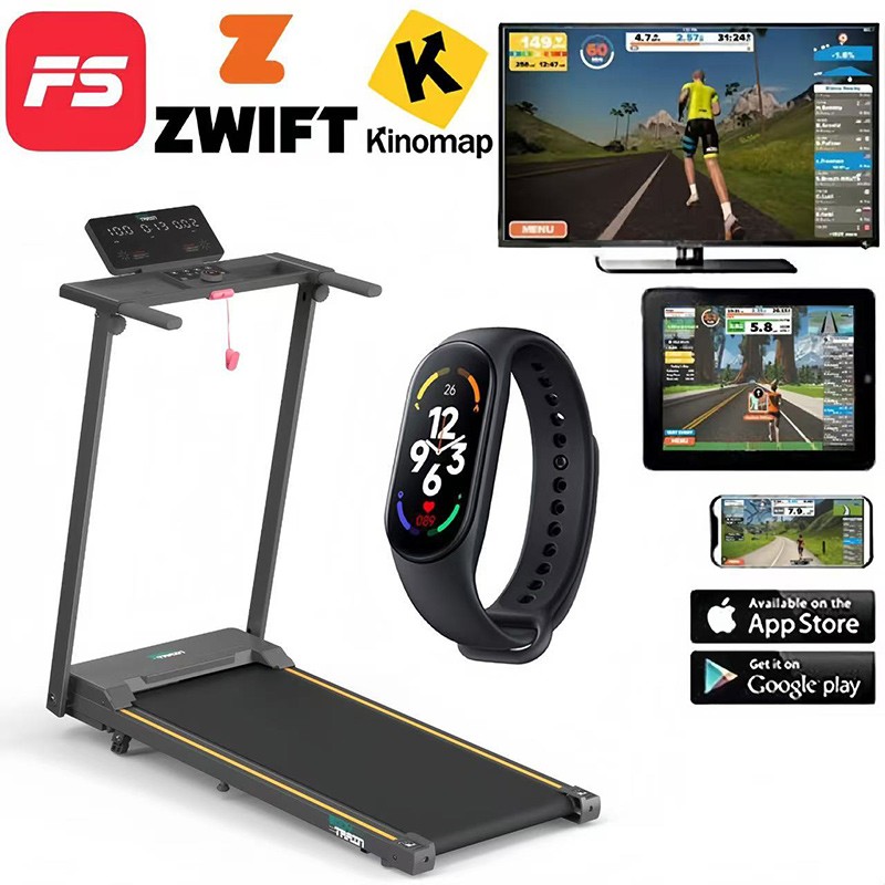 Image of BodyTrain T853 Motorised Folding Bluetooth Treadmill