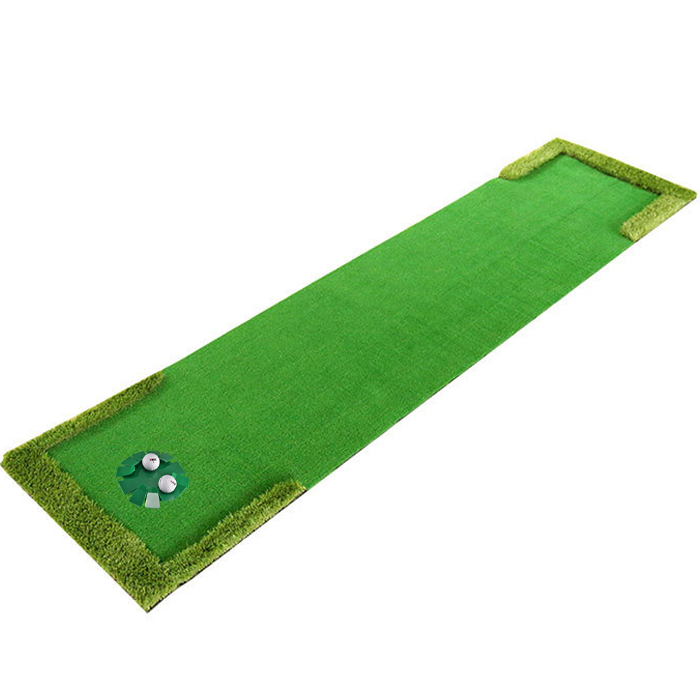 Image of Hillman PGM Portable Artificial Turf Golf Putting Green with Putting Cup